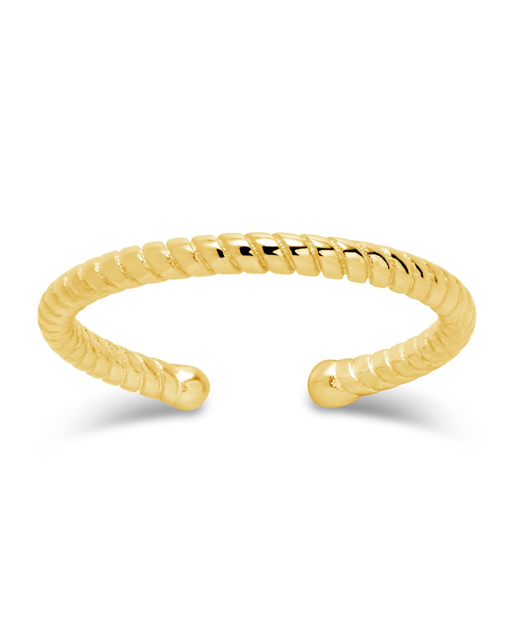 Men's Sterling Silver Rope Open Band Ring - Adjustable Fashion Jewelry for Everyday Wear | Perfect Gift for Him, Wedding, Anniversary & Special Occasions