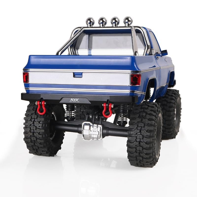 Palumma Aluminum Alloy Rear Bumper for Traxxas TRX-4M K10 1/18 Scale RC Crawler - Heavy Duty Upgrade Part (Black) - Perfect for Off-Road Adventures & Rock Crawling