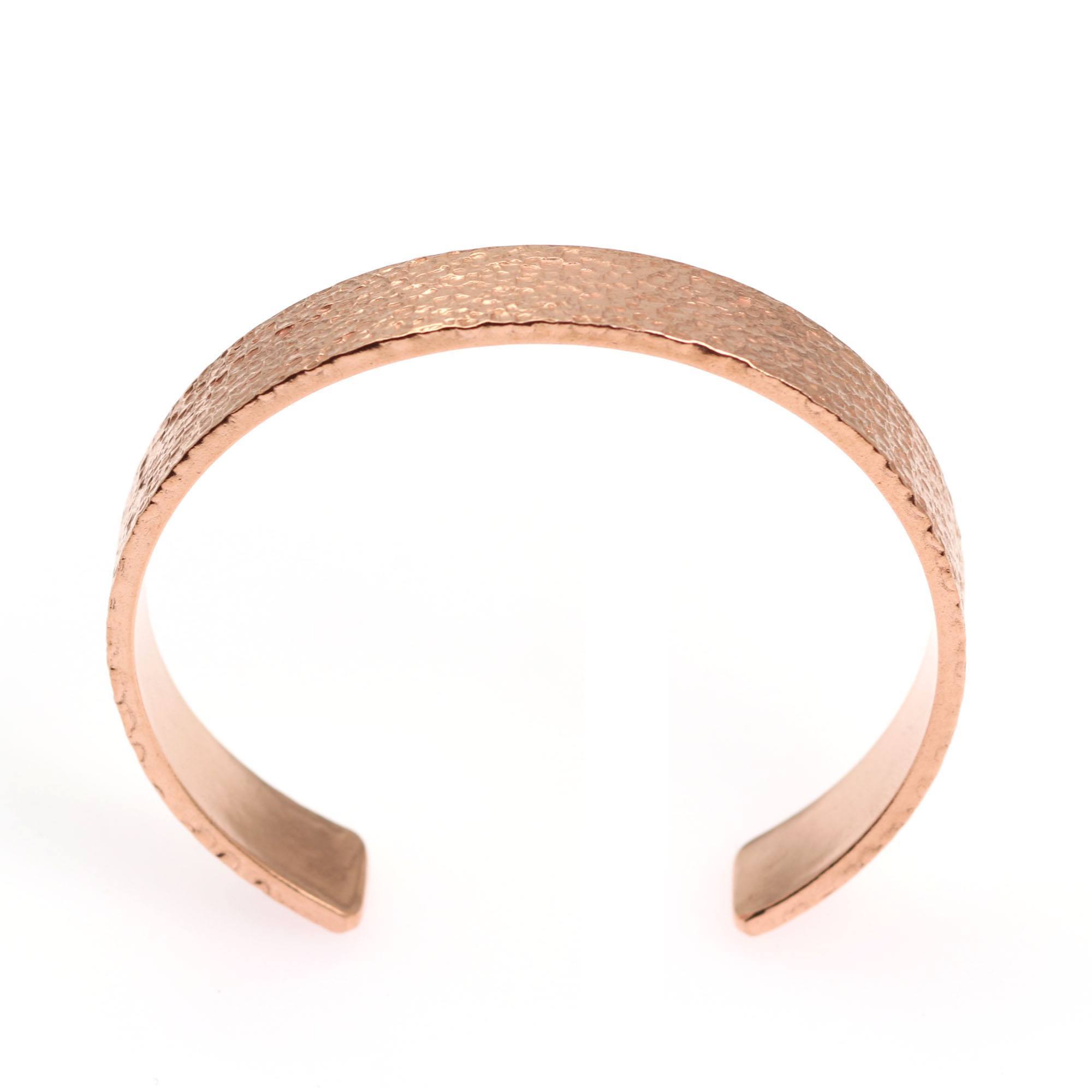 Men's Textured Copper Cuff Bracelet - 10mm Wide Handmade Bangle for Casual Wear & Gift Giving | Perfect for Everyday Style, Weddings & Special Occasions