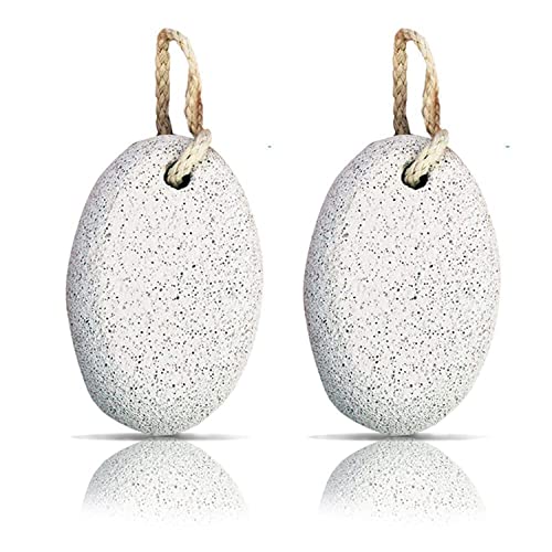 Premium Pumice Stone for Feet - Natural Dead Skin & Callus Remover for Men & Women - Effective Foot Scrubber & Pedicure Tool for Soft Smooth Feet - Pack of 2 - Perfect for Home Spa, Pedicures & Foot Care Routine