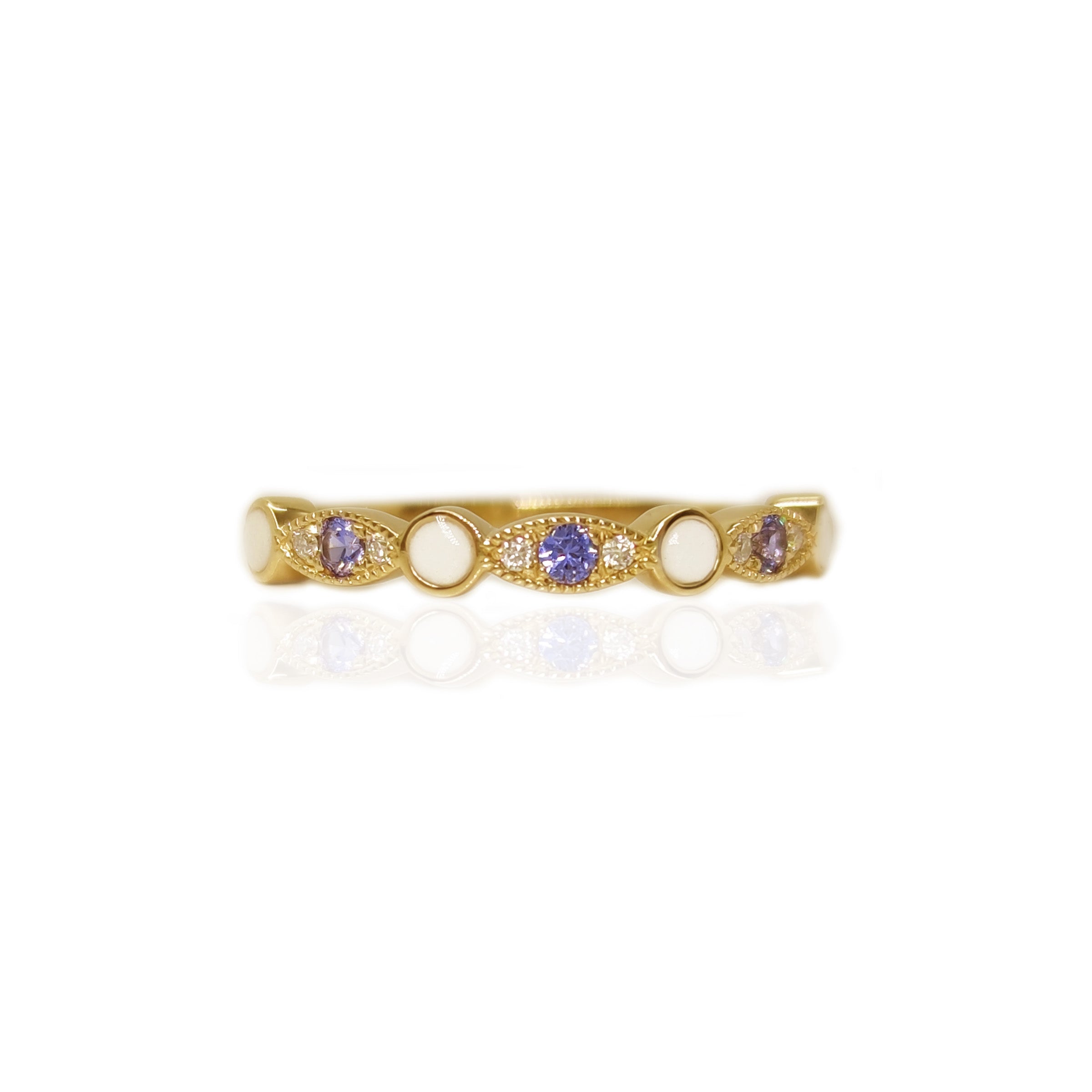 NurtureGlow Elegant Breast Milk Keepsake Ring with Birthstones - Personalized Memorial Jewelry for Moms, Baby Shower Gift & Mother's Day Present - Cherish Precious Memories of Motherhood