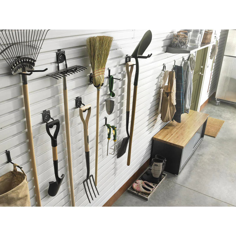 Gladiator GAWUXXTWRH Heavy Duty Twin Hook - Durable Garage Storage Hooks for Organizing Tools, Bikes & Sports Equipment - Perfect for Home, Garage & Workshop Organization