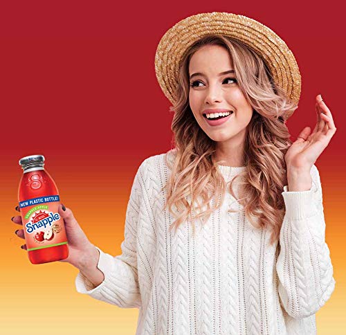 Snapple Apple Juice - 16 fl oz (12 Pack Plastic Bottles) - Refreshing Beverage for Lunch, Picnics & Parties
