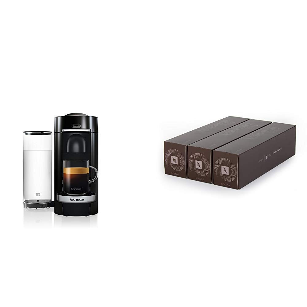 De'Longhi Nespresso Office Coffee Machine Starter Kit with 250 Capsules - Black | Perfect for Home & Office Espresso Brewing