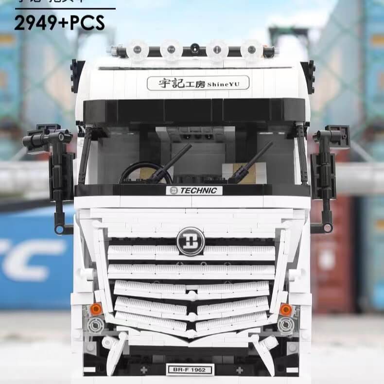 Happy Build Fully Remote Control RC Benz ACTROS 4163 Truck - 1:14 Scale Electric Toy Car for Kids & Adults - Perfect for Indoor & Outdoor Play, Collecting, and Gifts