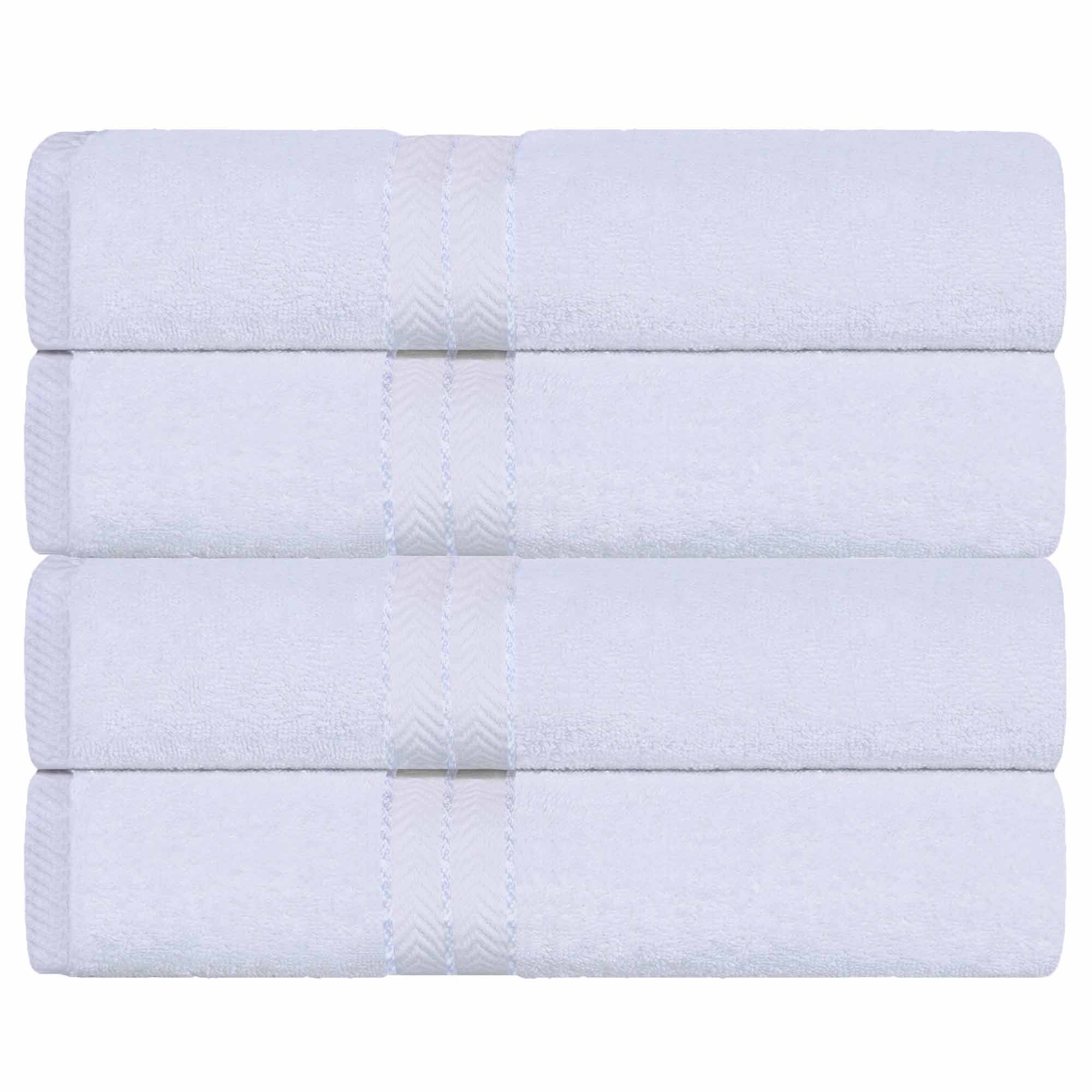 Premium Turkish Cotton 4-Piece Bath Towel Set - Ultra Soft, Absorbent & Quick-Drying for Spa, Gym & Luxury Bathroom Use