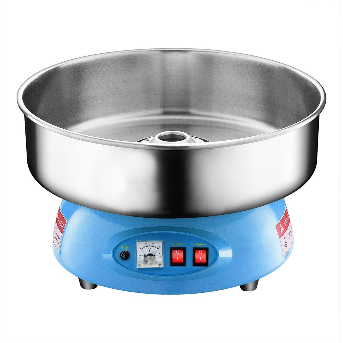 Commercial Cotton Candy Machine - Compact & Portable Candy Floss Maker for Parties, Fairs, and Events (Blue) | Perfect for Birthday Celebrations, Carnival Booths, and Sweet Treats Business