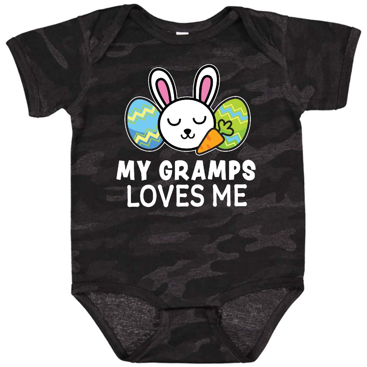 My Gramps Loves Me Bunny Easter Baby Bodysuit - Cute Easter Outfit
