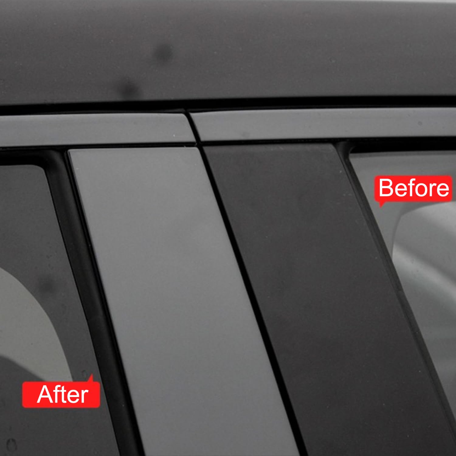 2023-2025 Honda CRV CR-V Car Window Sill & Middle Post Molding Cover Trim - 16PCS ABS Gloss Black Exterior Accessories | Perfect for Car Customization & Protection
