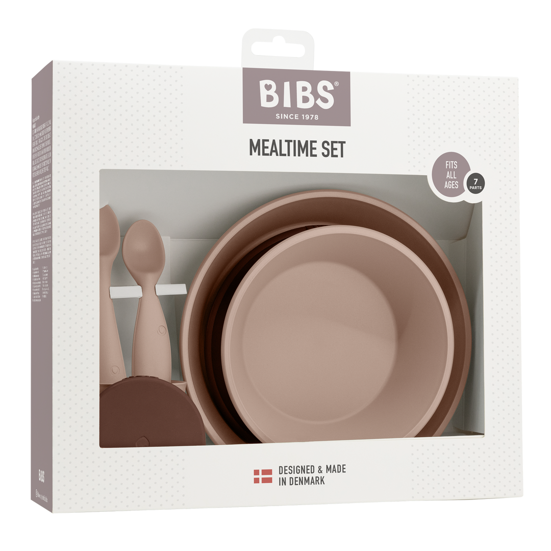BIBS Complete Mealtime Set for Babies - BPA-Free Silicone Plates, Bowls & Utensils - Perfect for Toddler Feeding, Baby-Led Weaning & Travel - Dishwasher Safe & Eco-Friendly