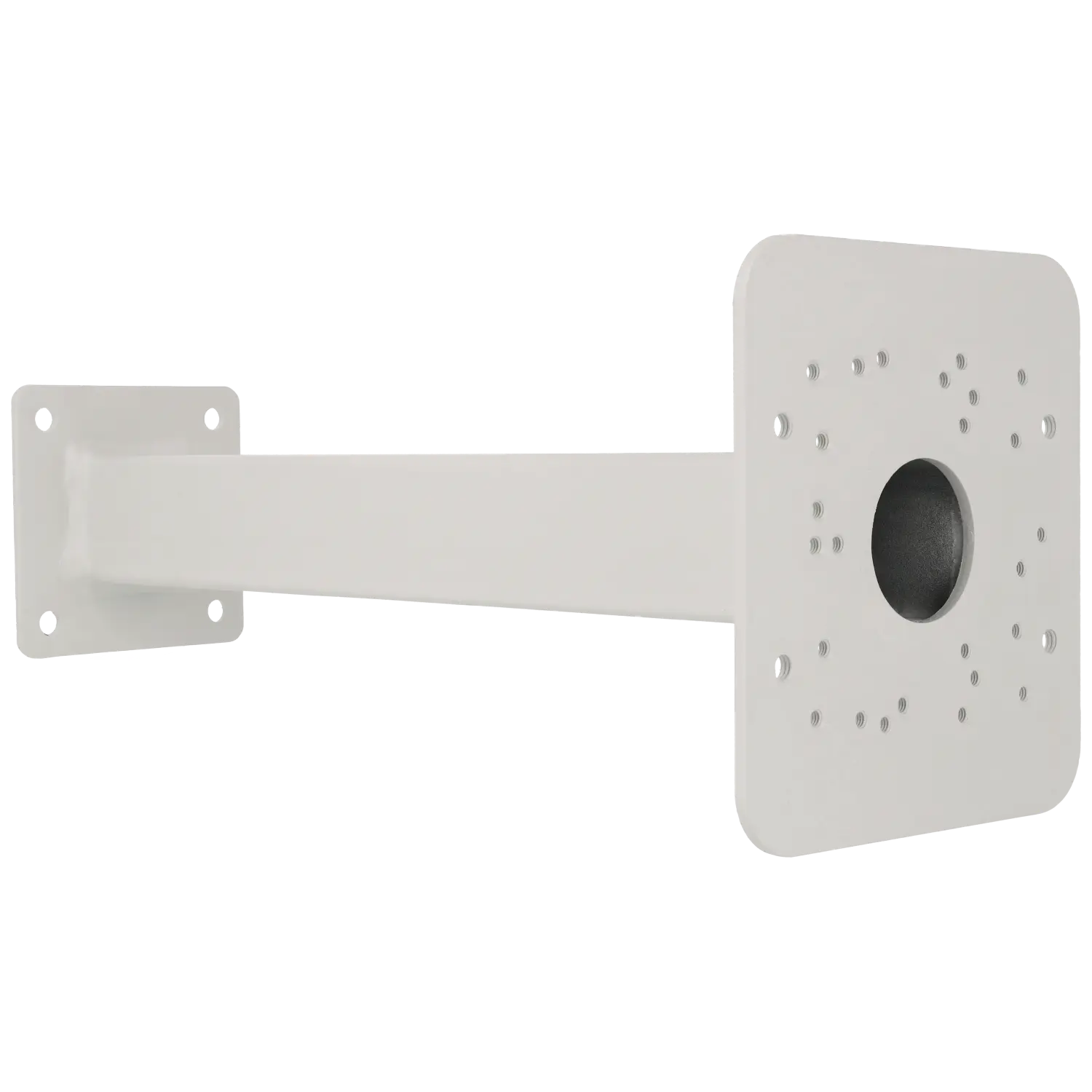 White Arm for Bullet Camera - Galvanized Steel Mounting Bracket - Ideal for Outdoor Security Camera Installation & Surveillance Systems