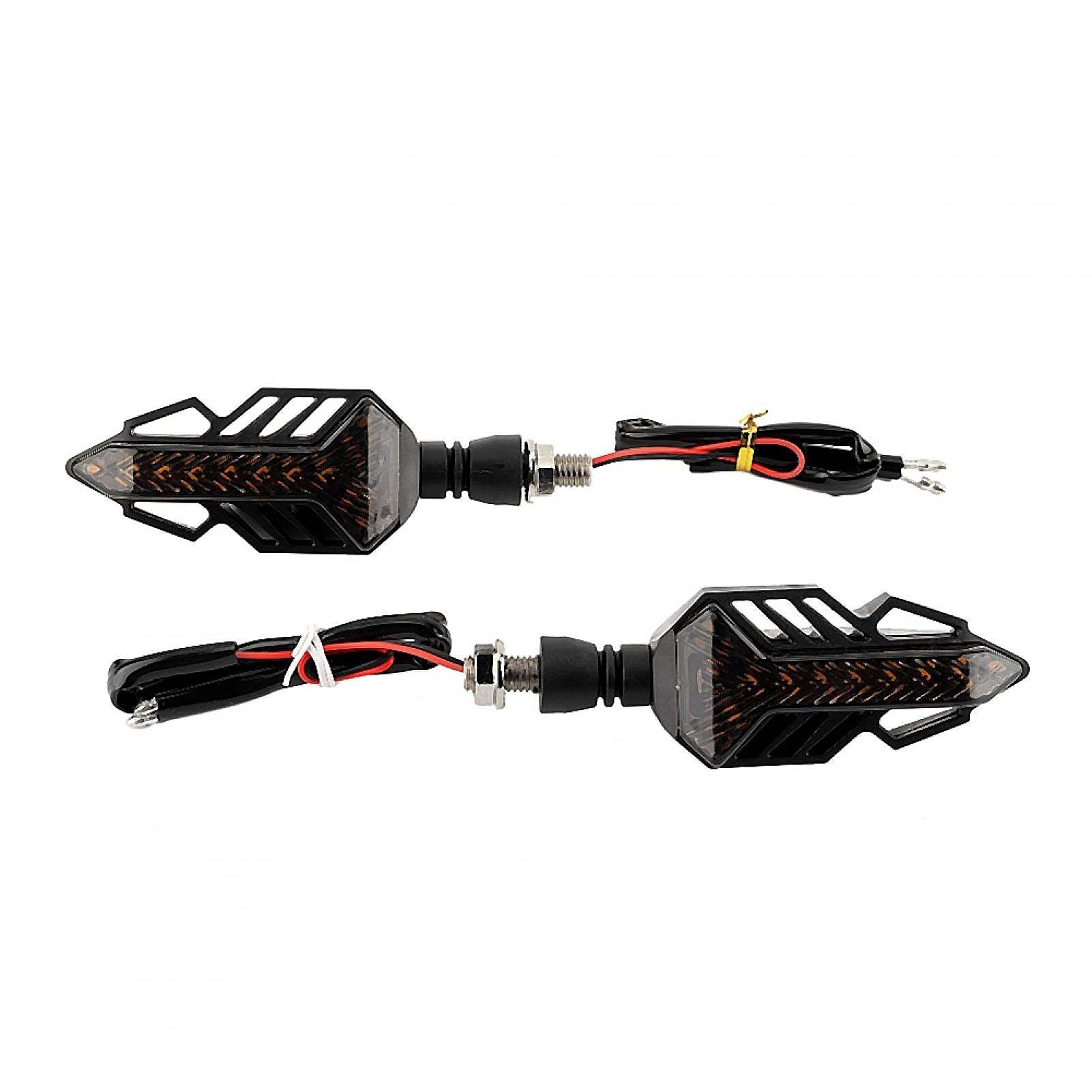 Bright LED Turn Signal Lights for Motorcycles - High Visibility Indicator Lamps for Safe Outdoor Riding | Perfect for Women Riders & Travel Adventures