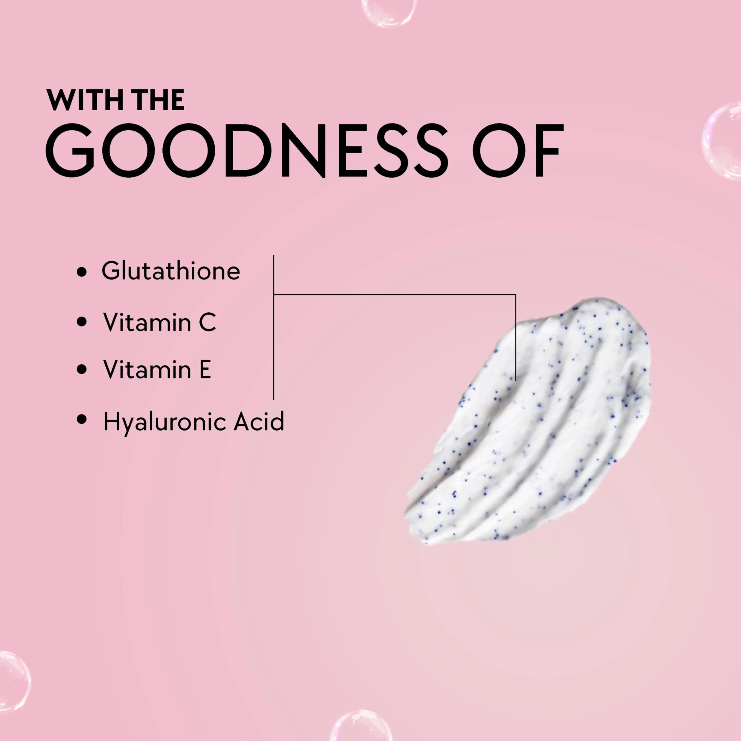 Zobha Glutathione Skin Brightening Face Wash with Hyaluronic Acid, Vitamin C & E - Gentle Cleanser for All Skin Types (60ml) | Daily Brightening & Hydrating Facial Cleanser for Glowing Skin