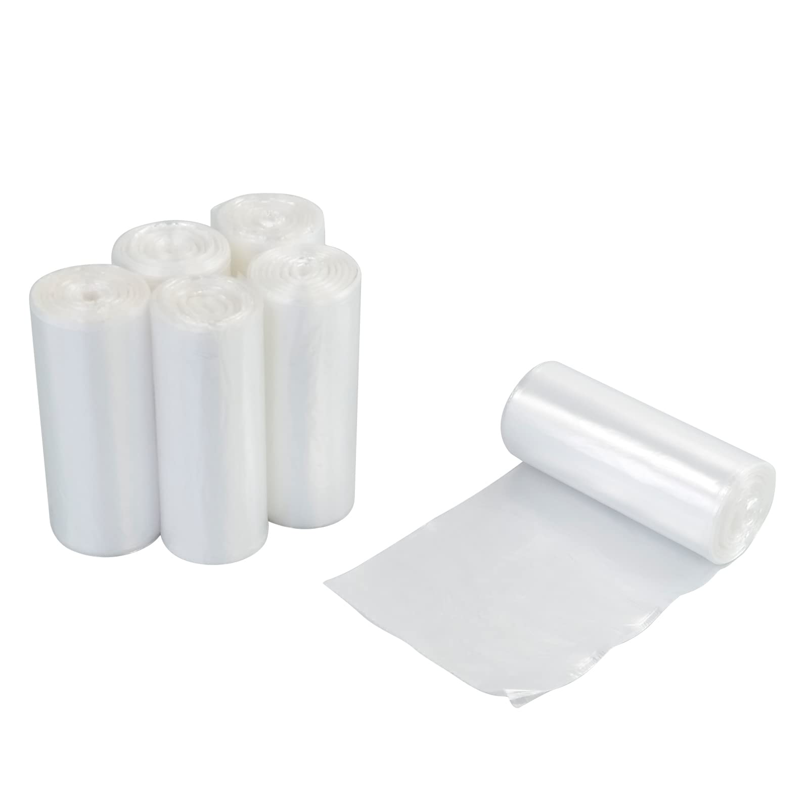 Xyskin 13 Gallon Clear Trash Bags - 6 Rolls (150 Count) Heavy Duty Garbage Bags for Kitchen, Office & Home Use - Perfect for Waste Bins, Recycling & Daily Cleanup