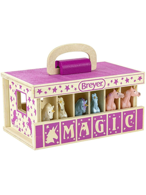 Breyer Unicorn Carry Case - Durable Storage for Collectible Unicorn Toys | Perfect for Travel, Playdates & Display