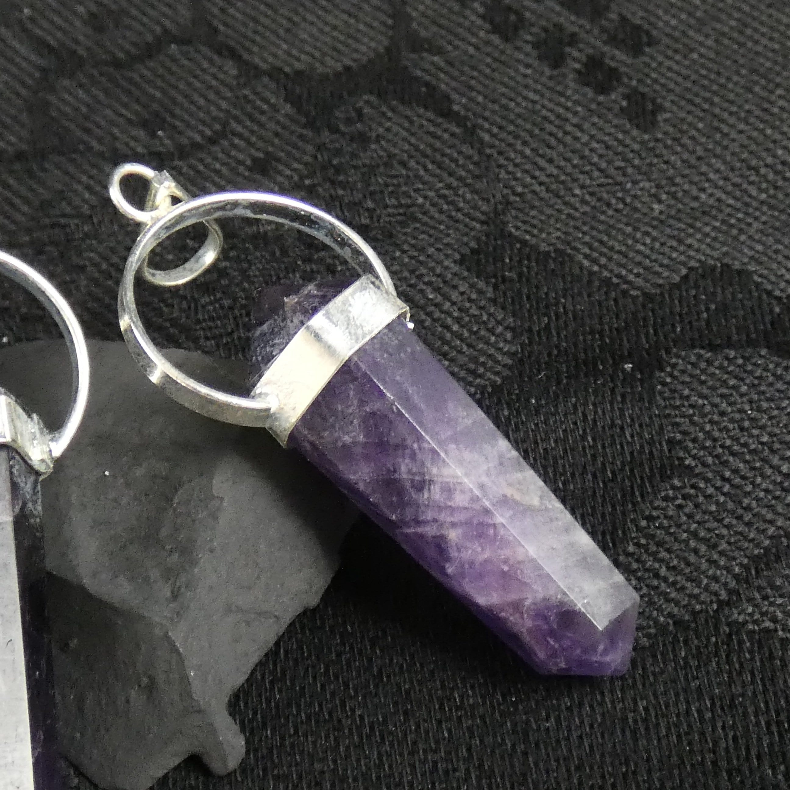 Natural Amethyst Double Terminated Point Pendant Necklace - Healing Crystal Jewelry for Meditation, Energy Balancing & Spiritual Gifts