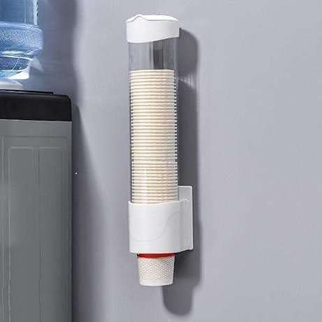 Kriaex Automatic Disposable Paper Cup Dispenser - Plastic Cup Storage Holder for Office, Kitchen & Events (1-Pack) - Perfect for Coffee Stations, Parties and Water Coolers