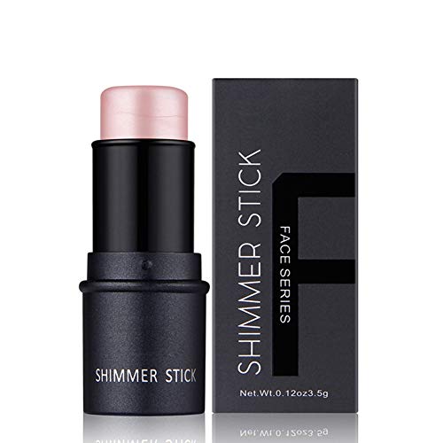 Professional Magical Halo Highlighter Stick - Waterproof Shimmer Cream & Powder for Face Highlighting & Brightening | 2-in-1 Dual Color Makeup Pen | Perfect for Contouring, Bridal & Party Glow Makeup