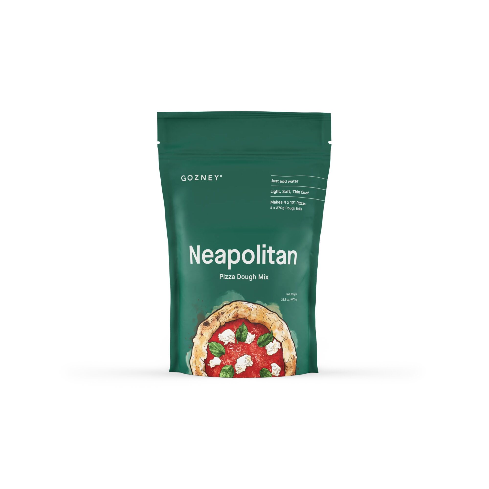Gozney Neapolitan Pizza Dough Mix - Just Add Water | Authentic Italian Style Pizza Dough for Home Ovens & Outdoor Pizza Makers | Perfect for Family Dinners, Parties & Outdoor Cooking