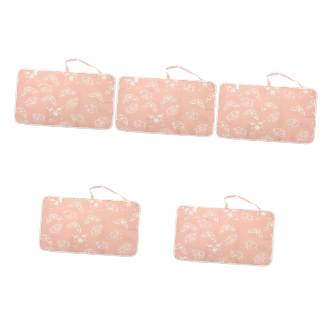 5-Pack Portable Baby Changing Mat with TPU Waterproof Layer & Sanitary Disposal Bags - Waterproof Diaper Changing Pad for Travel, Nursery, and On-the-Go Parents