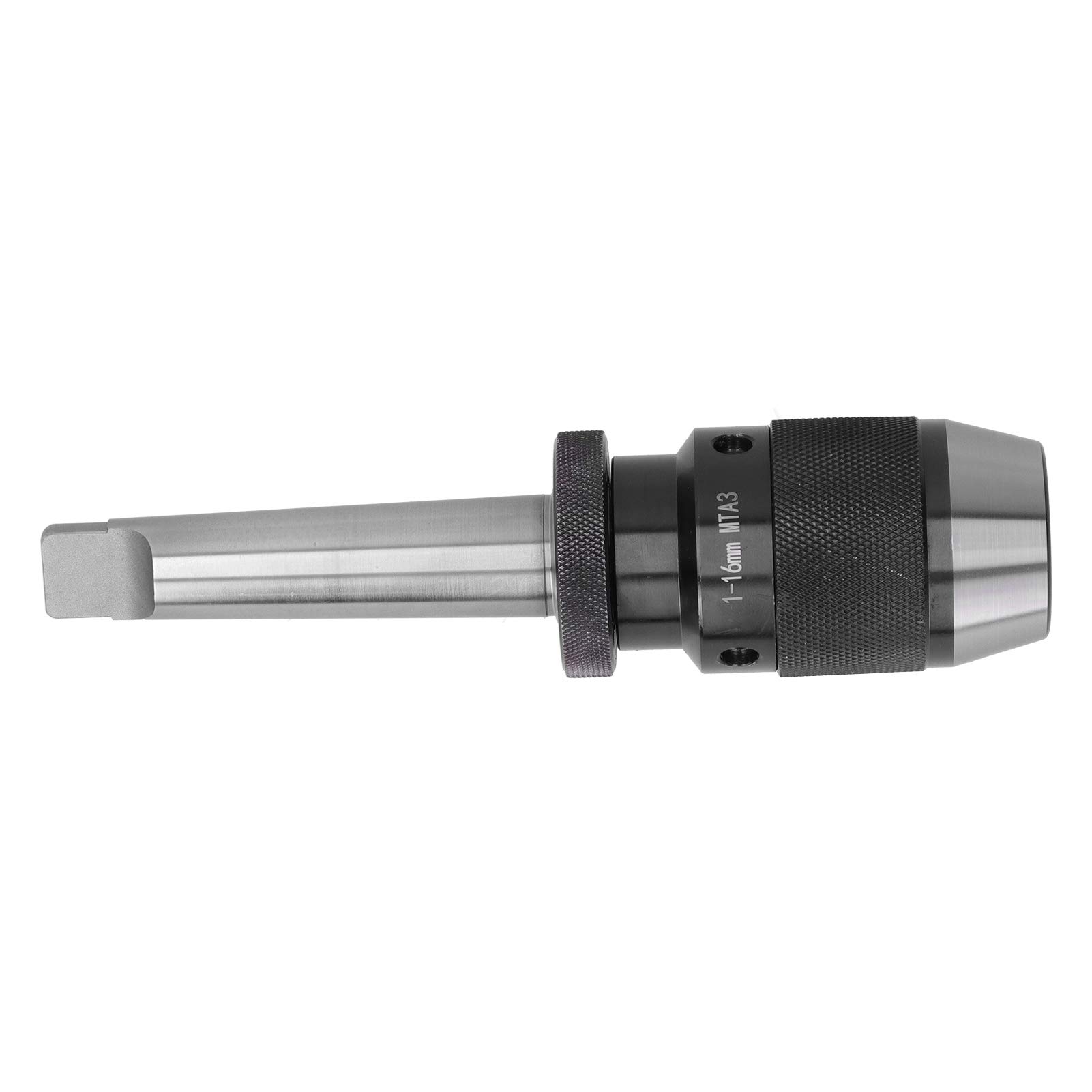 Keyless Drill Chuck for Straight Shank - High Accuracy Self-Locking for Center Drills & Reamers - Workshop & DIY Use