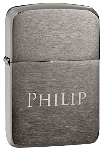 Custom Engraved Black Ice Zippo Lighter - Personalized Windproof Metal Lighter for Men & Women - Perfect for Gifts, Camping, Travel & Collectibles