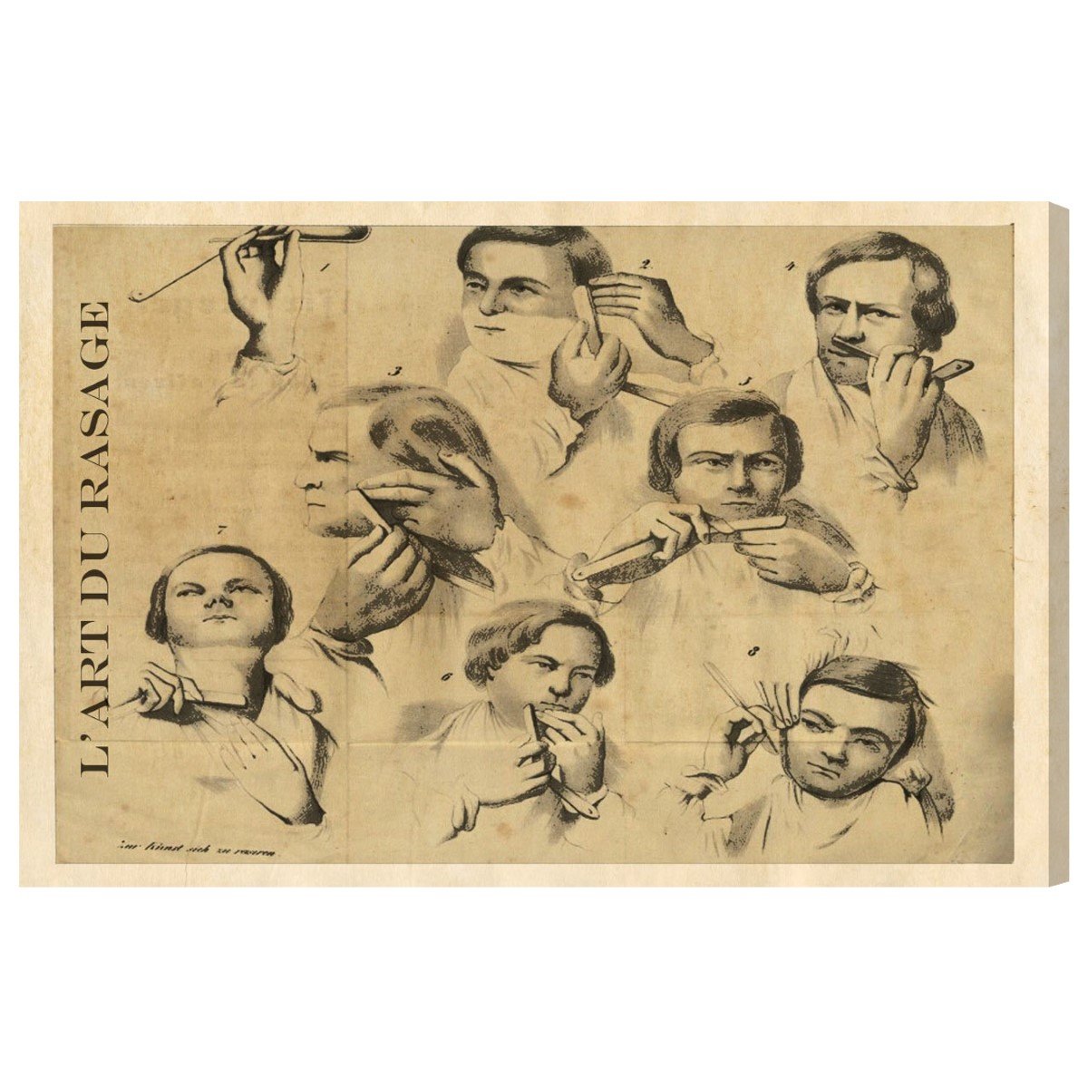 Oliver Gal 'L'Art, Du Rasage' Canvas Art Print - 36