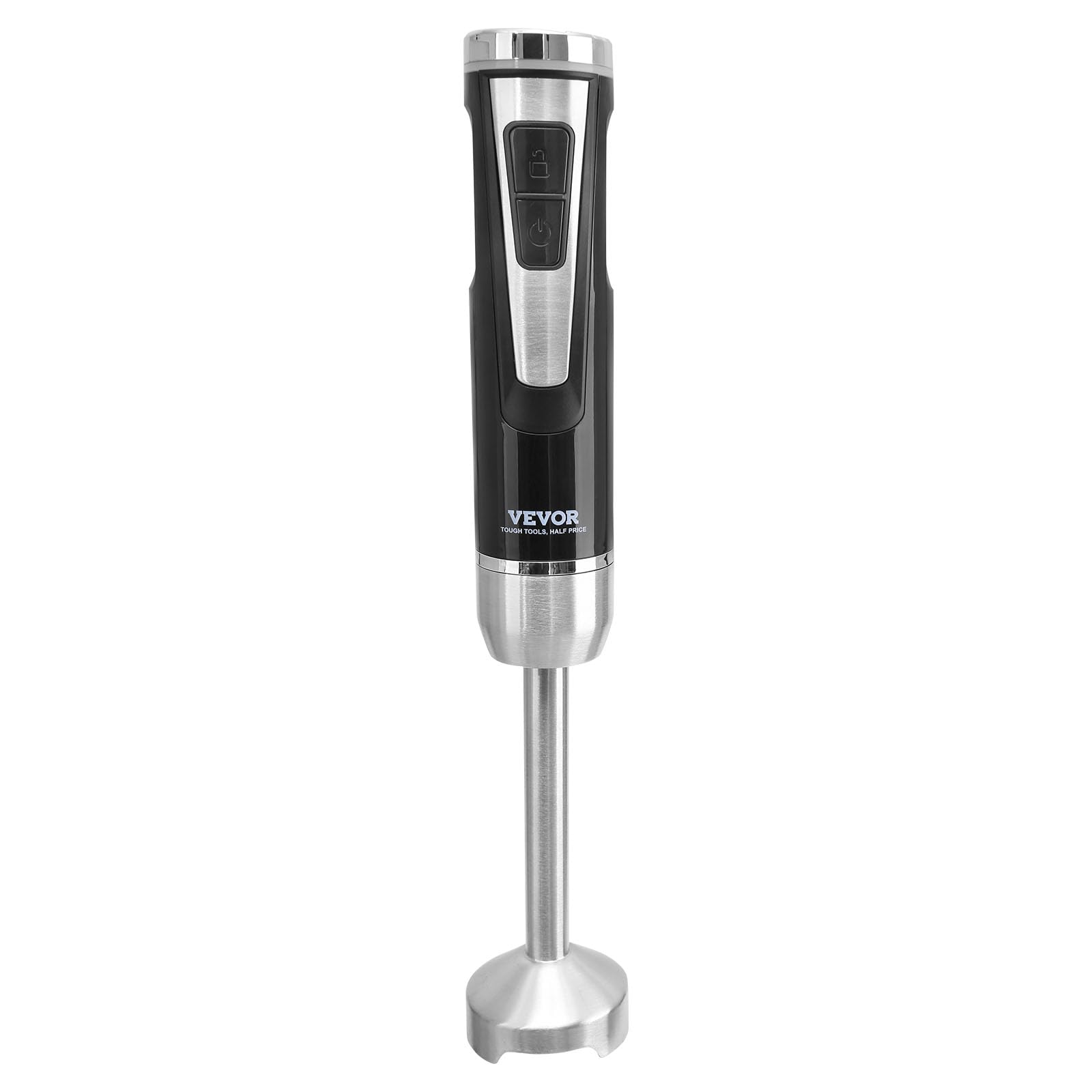 VEVOR 8-Speed Immersion Hand Blender with Stainless Steel Blade & Copper Motor - USB Rechargeable Stick Mixer with Ergonomic Grip - Perfect for Smoothies, Soups, Baby Food & Baking at Home