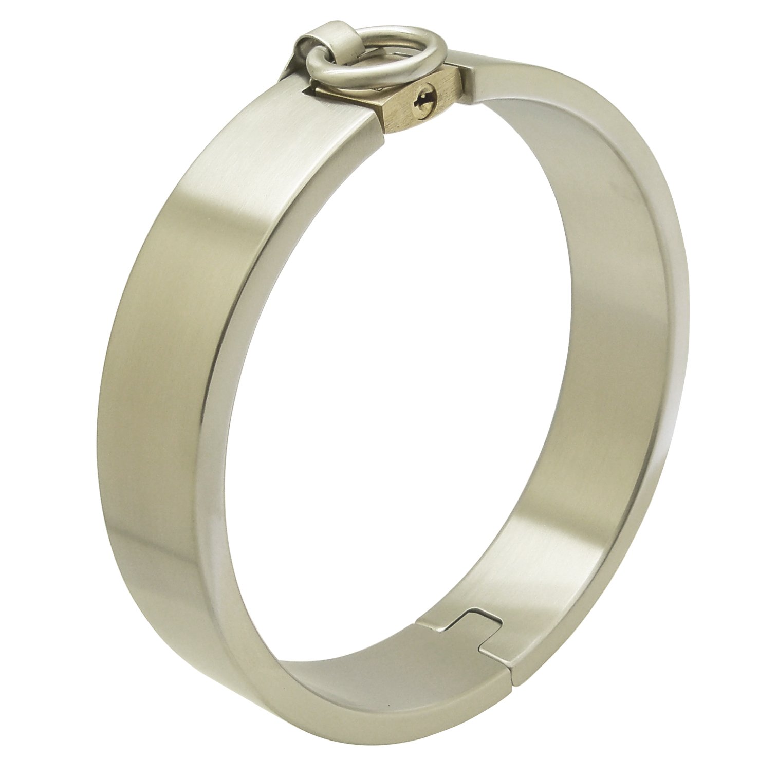 Premium Stainless Steel Lockable BDSM Collar - Heavy Duty Fetish Choker for Bondage & Restraint - Perfect for Role Play, Fetish Parties & BDSM Scenes