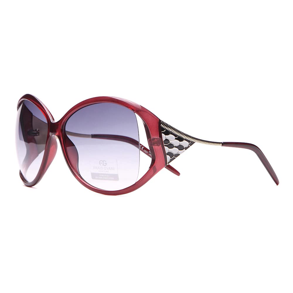 Dasein Oversized Sunglasses for Women - Fashionable Summer Sunglasses with UV Protection - Perfect for Beach, Driving, and Outdoor Activities (U027 Red)
