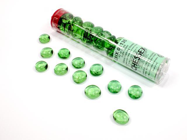 Premium Assorted Gaming Stones Set - Crystal Light Green Glass Pieces for Board Games, RPGs, and Collectibles | Perfect for Tabletop Gaming, Home Decor, and Gifts
