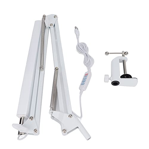 LED Desk Lamp with Clamp Base & Adjustable Arm - Daylight White Eye Protection for Office, Study, Reading - Perfect for Home Office, Dorm Room & Nighttime Reading
