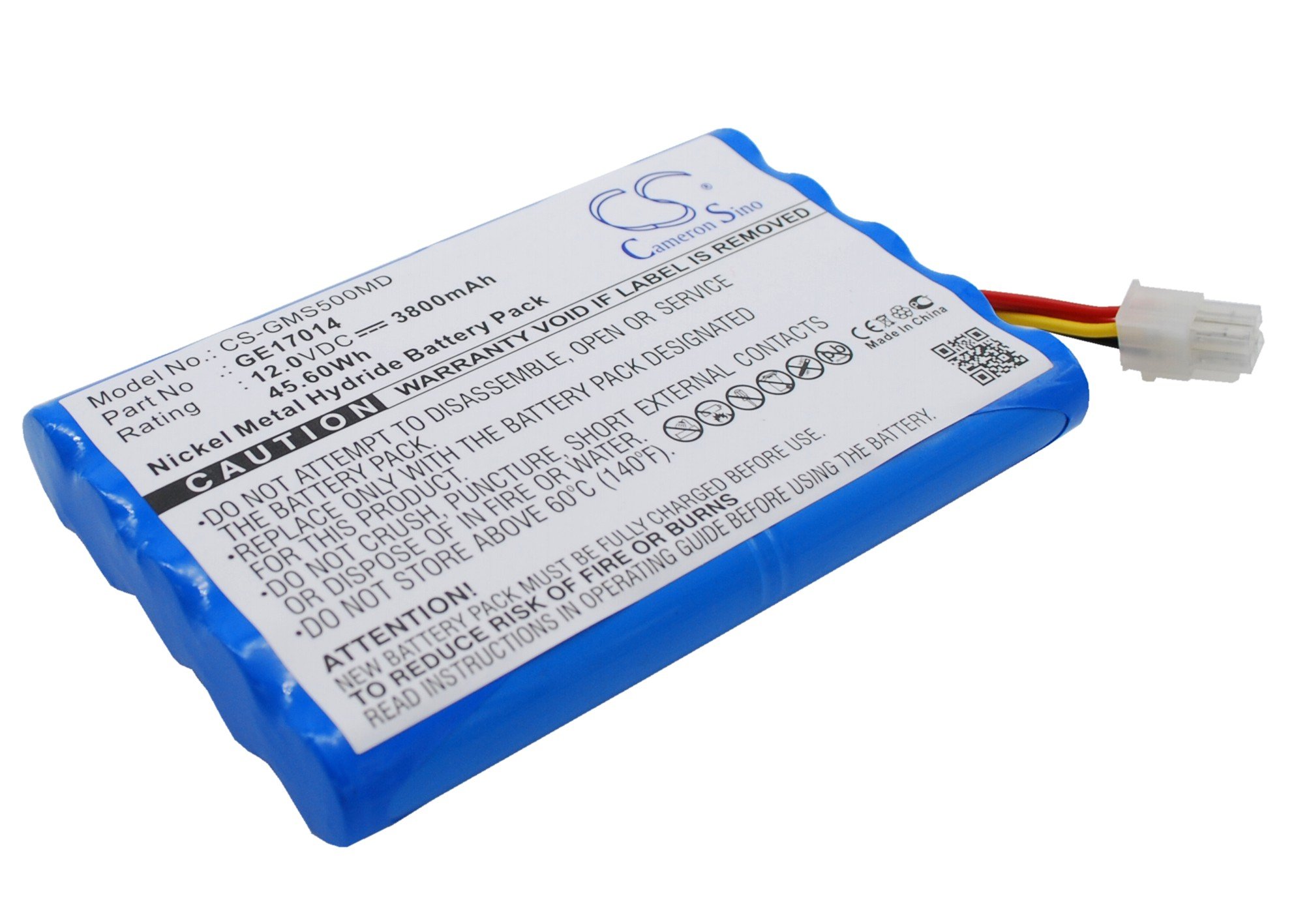 GE S5 Patient Monitor Replacement Battery - Compatible with 10HR4, 3AU, 17014, AMED2002, B11221 Models | Long-Lasting Power for Hospital & Clinical Use