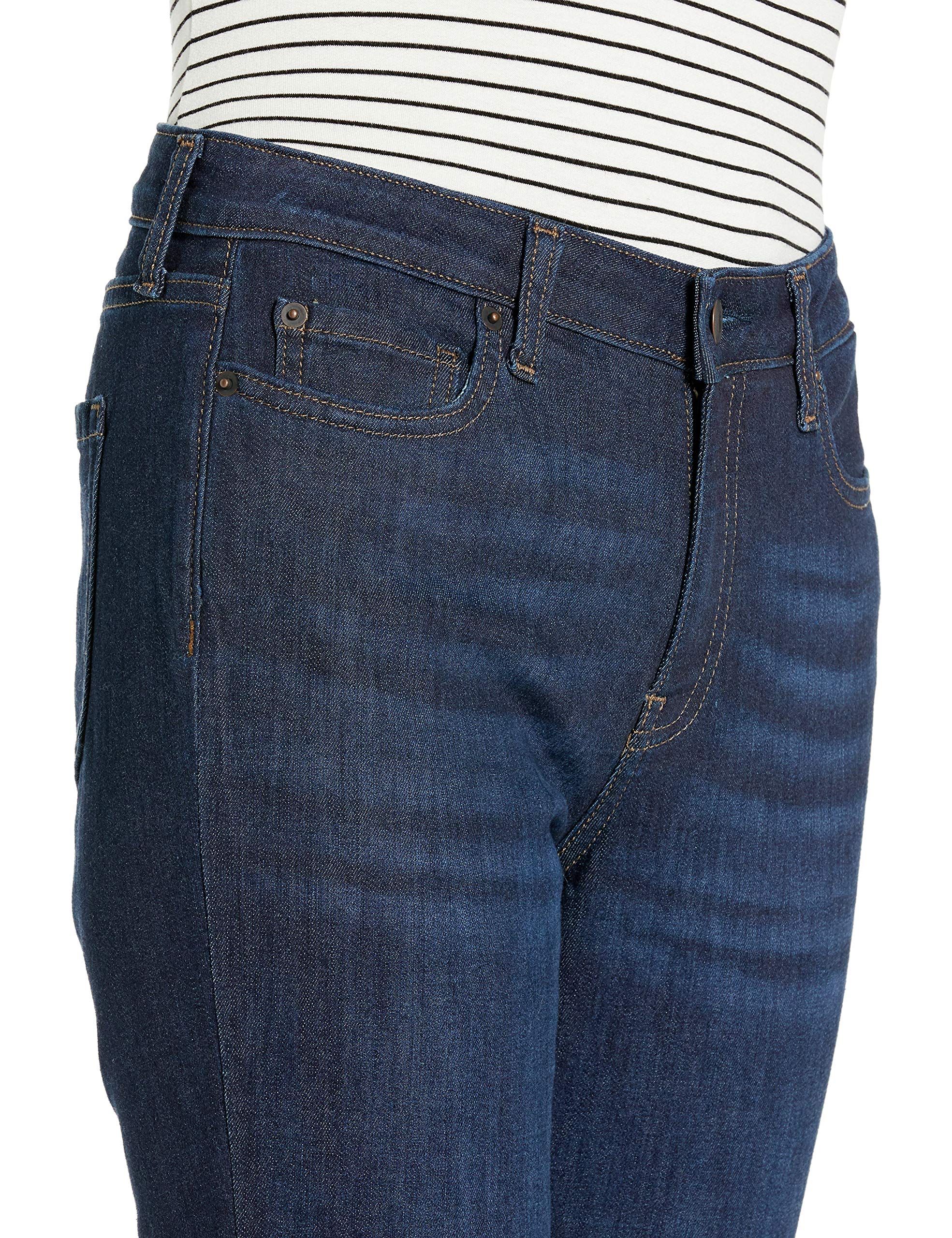 Amazon Essentials Women's Slim Fit Mid Rise Straight Leg Jeans - Comfortable Stretch Denim Pants for Casual Wear, Work & Everyday Outfits