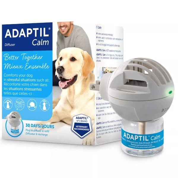 ADAPTIL Calm Home Diffuser Kit for Dogs - Anxiety Relief & Stress Reduction | Plug-In Pheromone Diffuser for Calming Nervous Pets | Perfect for Thunderstorms, Fireworks & Separation Anxiety