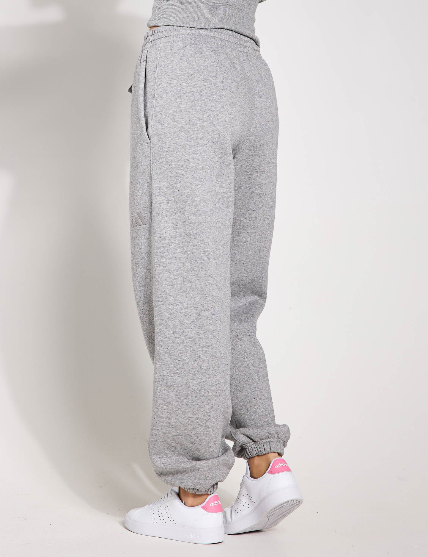 ALL SZN Fleece Loose Joggers for Women - Medium Grey Heather Sweatpants | Cozy Lounge Pants for Home, Yoga & Running