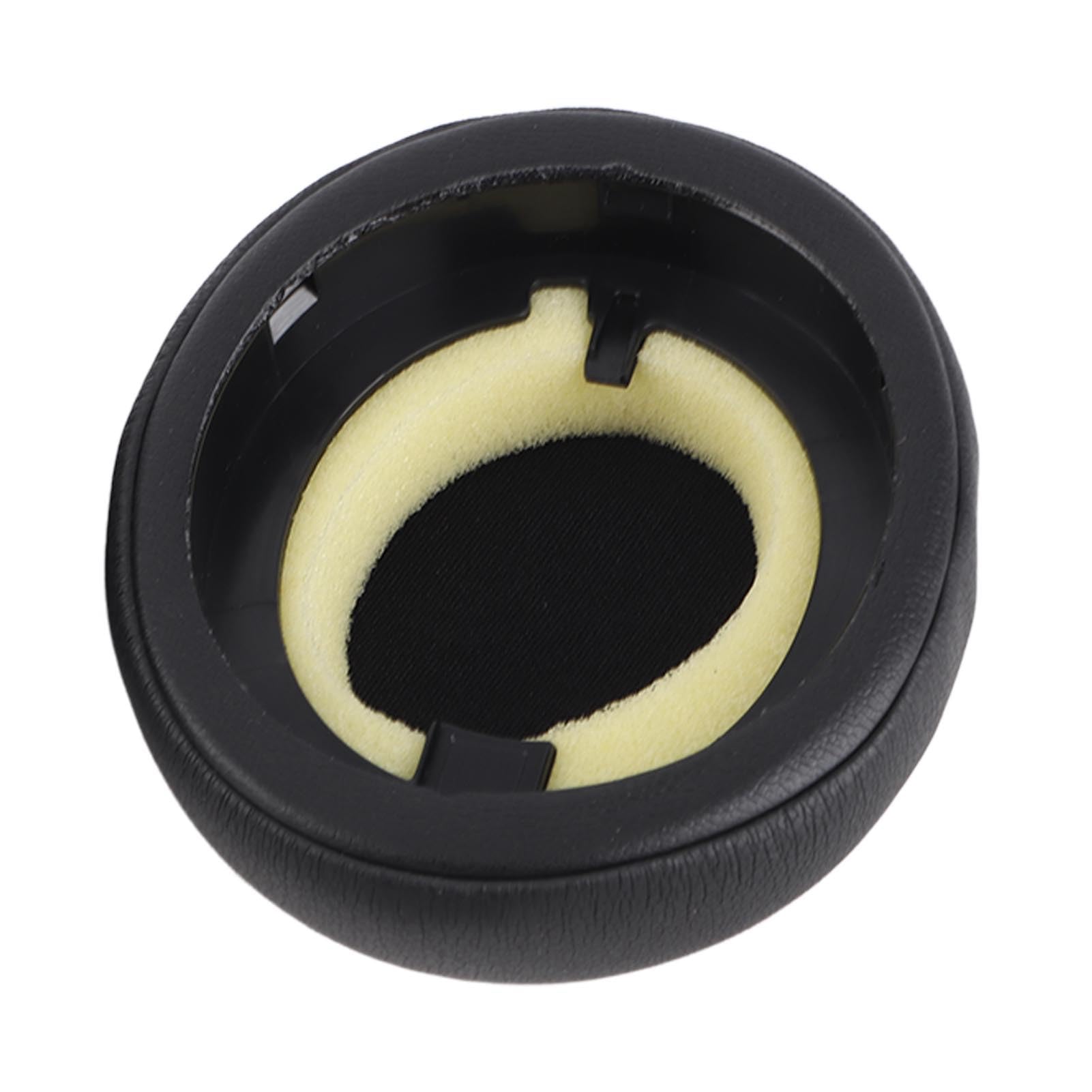 Premium Replacement Earpads for Jabra Elite 45h & Evolve2 65 (65MS/65UC USB) - Professional Protein Leather Ear Cushions (1 Pair, Black) - Perfect for Office, Call Centers & Remote Work