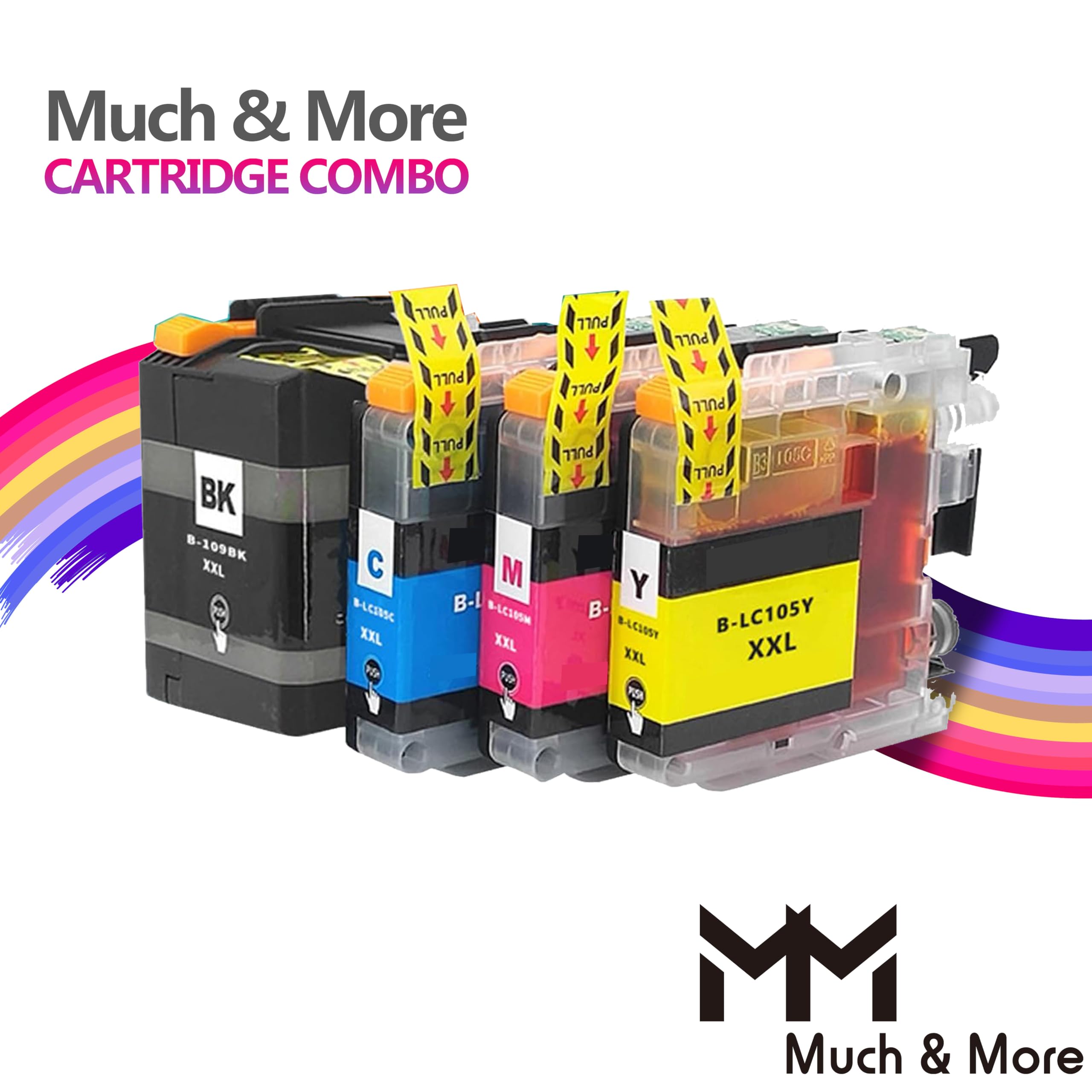 Brother LC109XXL Ink Cartridge 4-Pack - Compatible with MFC-J6920DW Printers for Home & Office Use