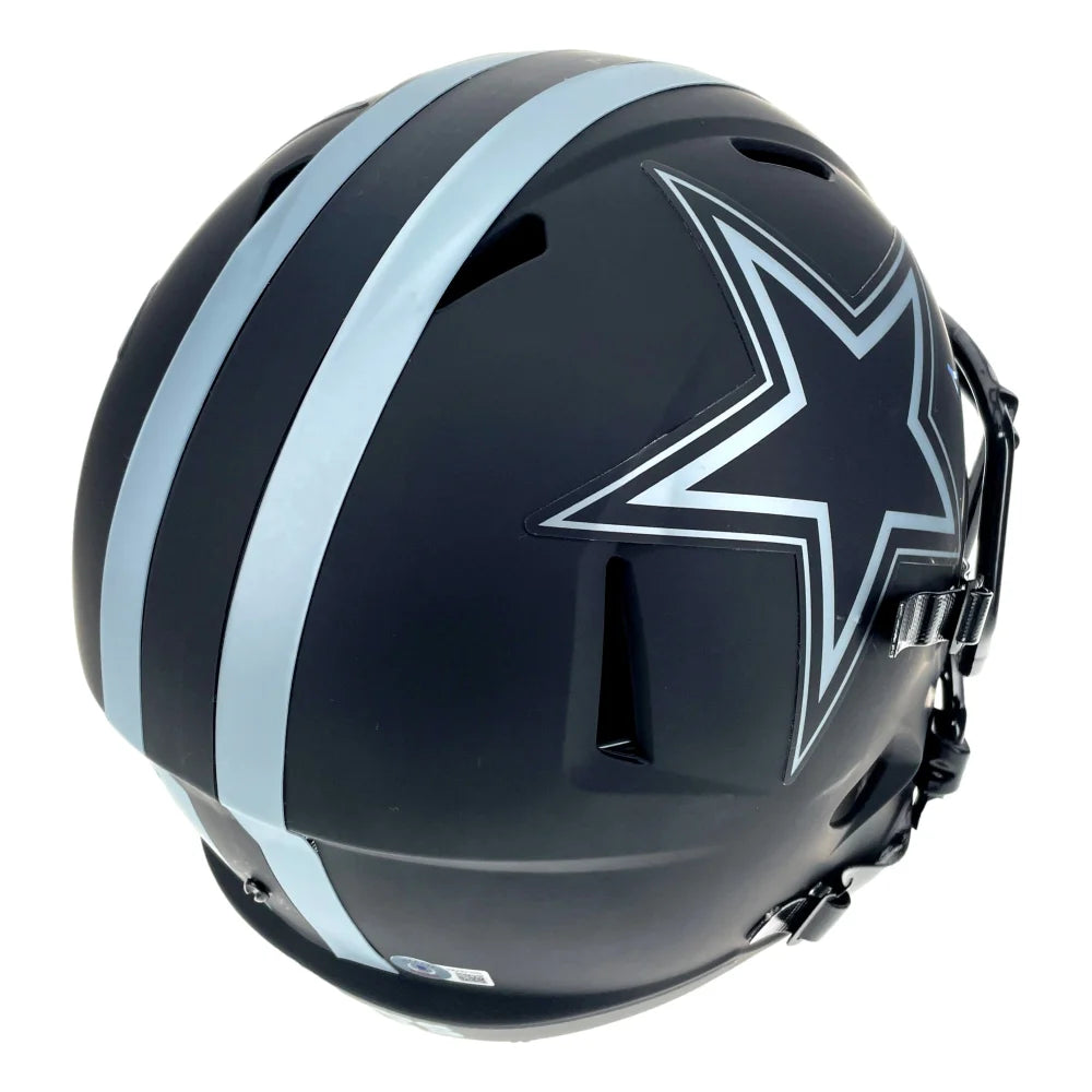 Dak Prescott Autographed Dallas Cowboys Football Helmet - Signed Full-Size Speed Eclipse - Perfect for Collectors, Fans, and Sports Memorabilia Displays