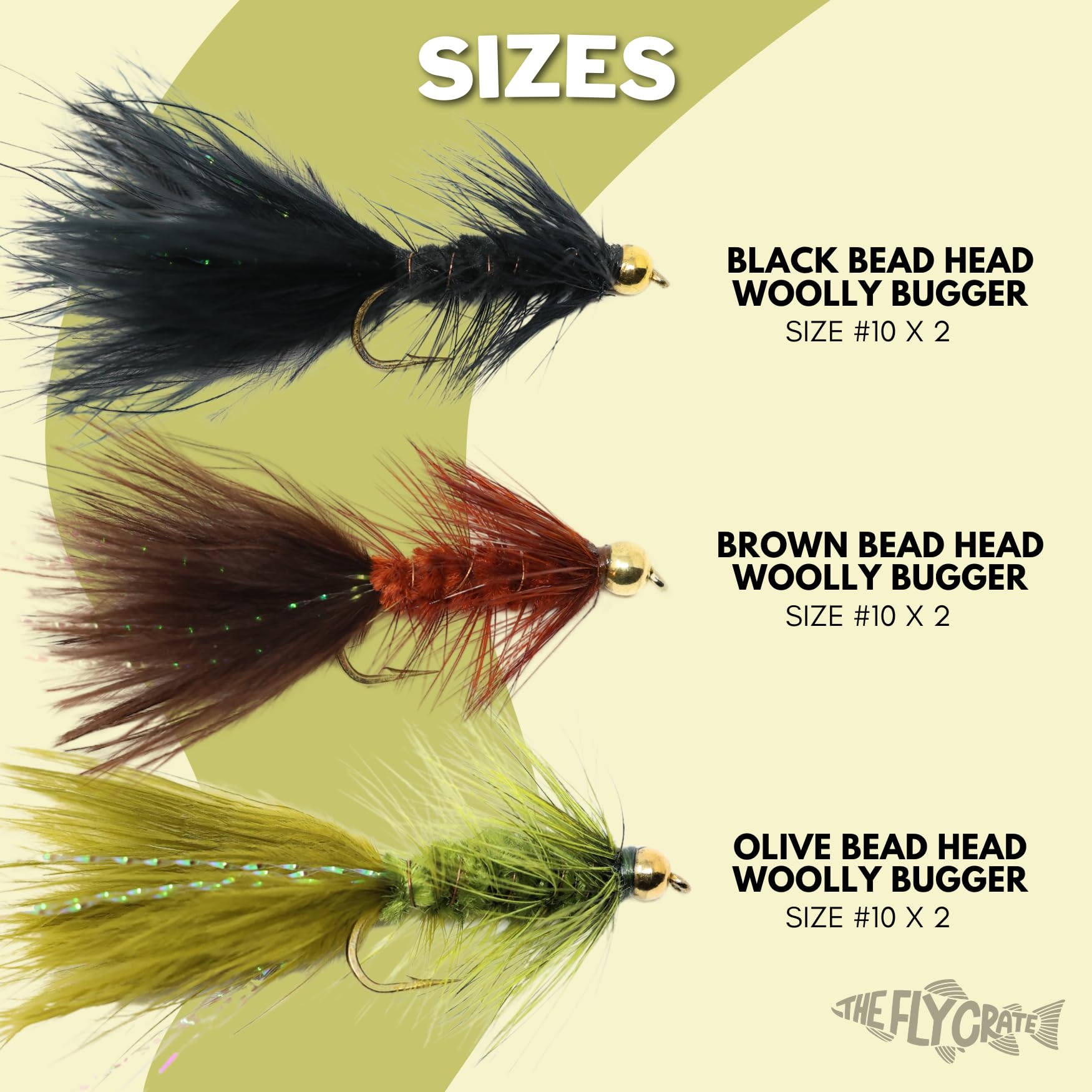Woolly Bugger Flies for Trout Fly Fishing - Assorted Streamer Flies Kit | Perfect for Freshwater Fishing, Fly Tying & Outdoor Adventures
