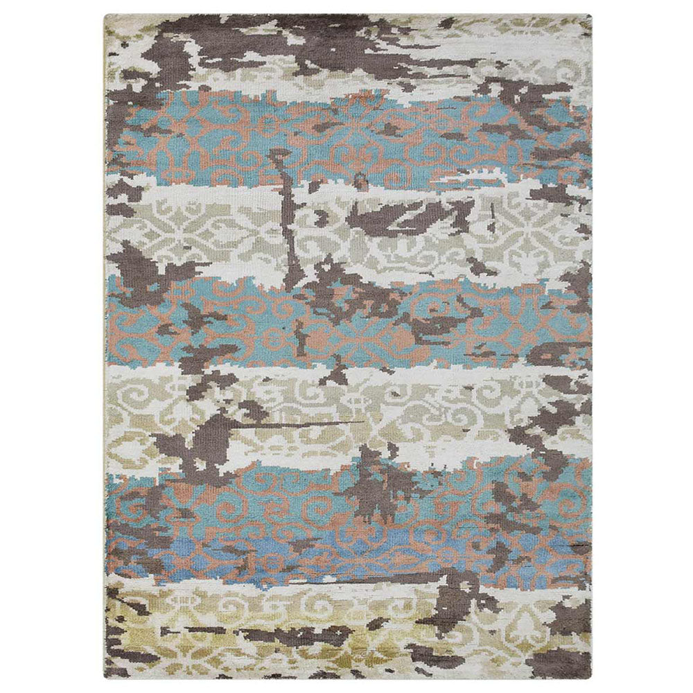 Handmade Hypnotic Eastern Hand Knotted Rug - Authentic Oriental Wool Carpet for Living Room, Bedroom & Home Decor