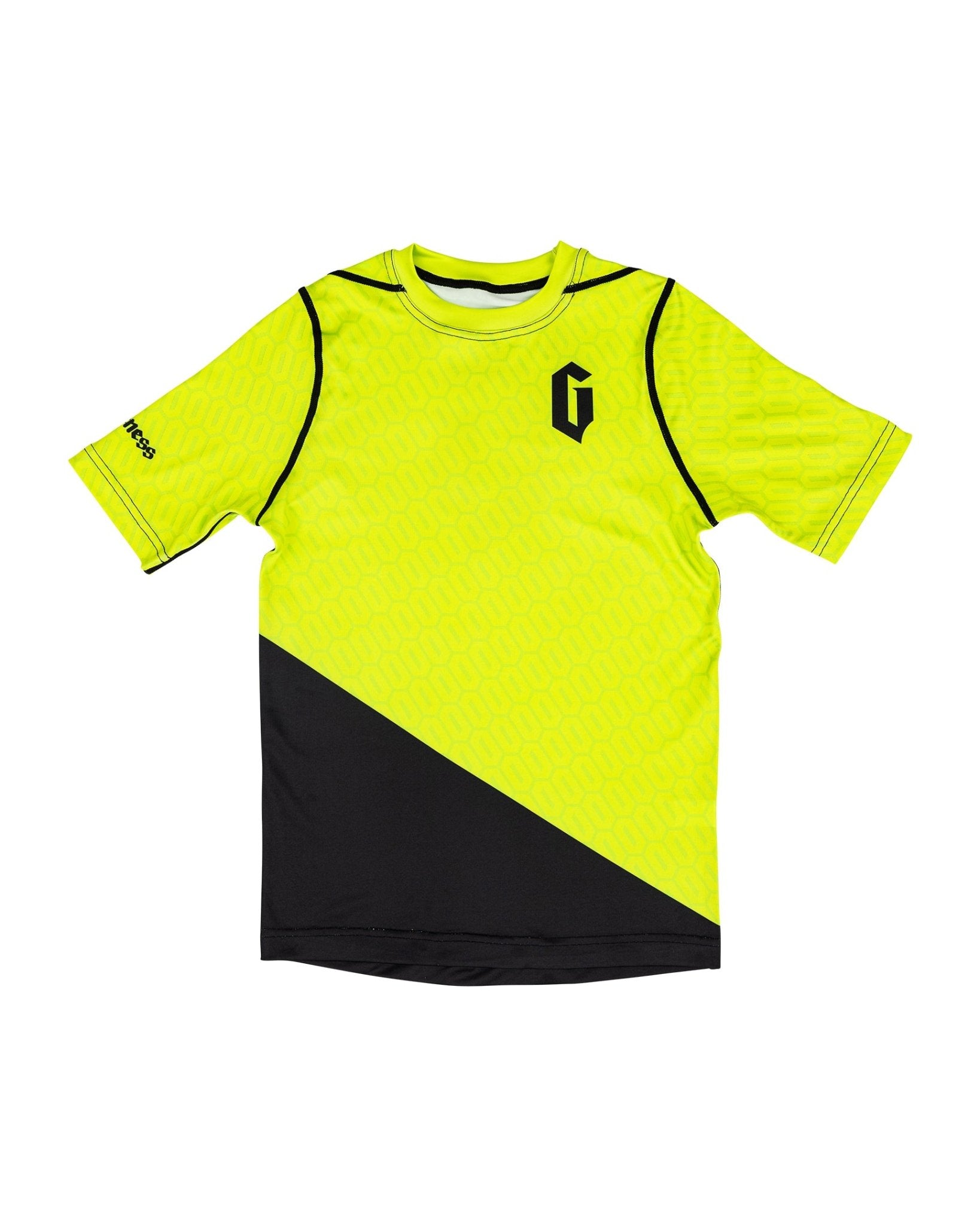 Gameness Youth Eco-Friendly Short Sleeve Rash Guard - UPF 50+ Sun Protection for Kids Swimming, Surfing & Water Sports