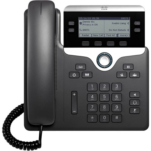 Cisco CP 7841 K9 IP Phone - VoIP Business Phone with HD Voice, 3 Line LCD Display | Ideal for Office, Call Center & Remote Work
