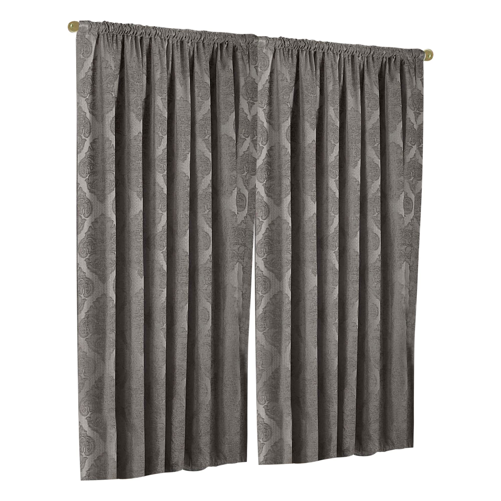 Winchester Pencil Pleat Curtains 90x90 Inches - Mocha Brown Blackout Window Drapes for Living Room & Bedroom - Thermal Insulated Room Darkening Curtain Panels