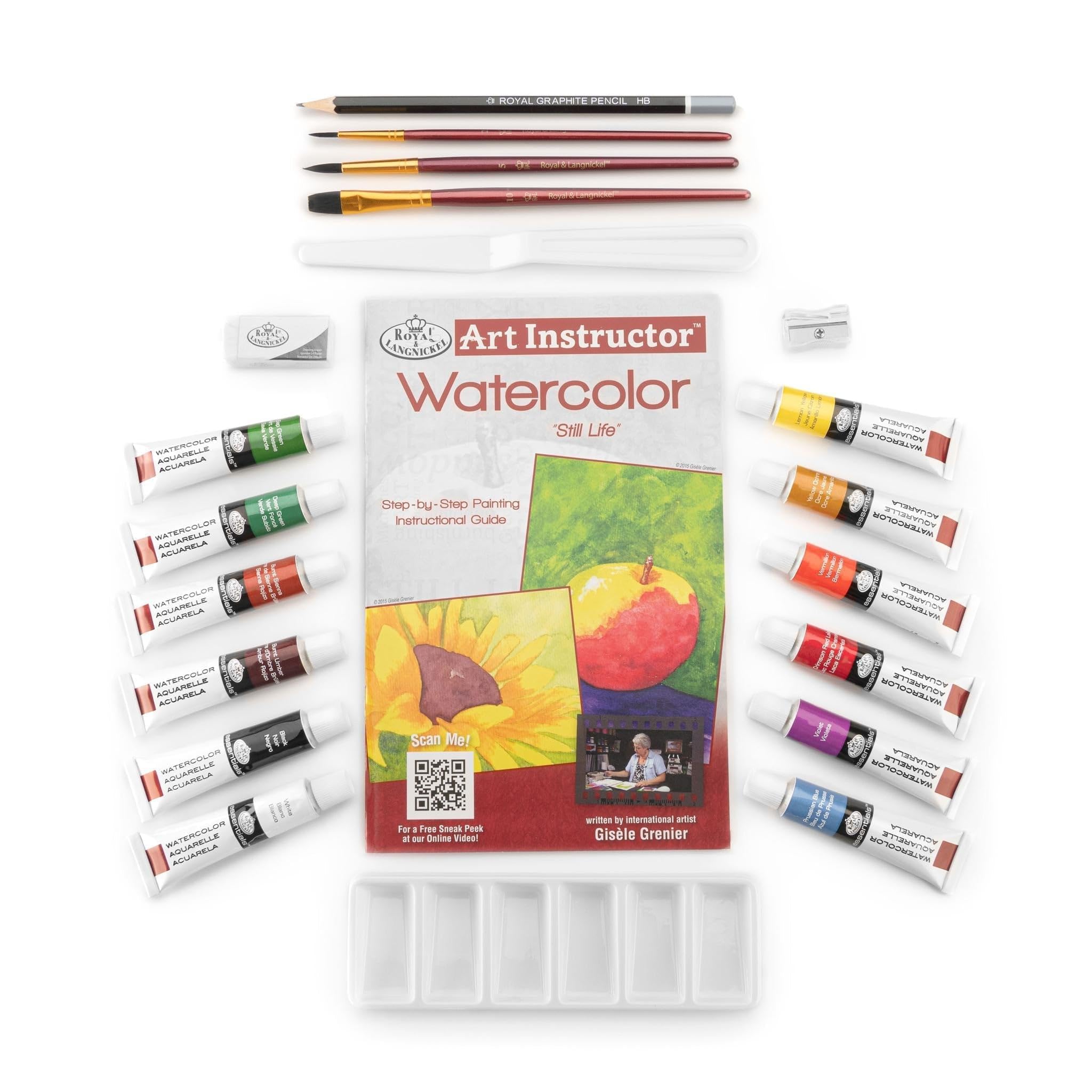 Professional 22-Piece Watercolor Art Set for Artists & Instructors - Perfect for Painting, Sketching & Classroom Use