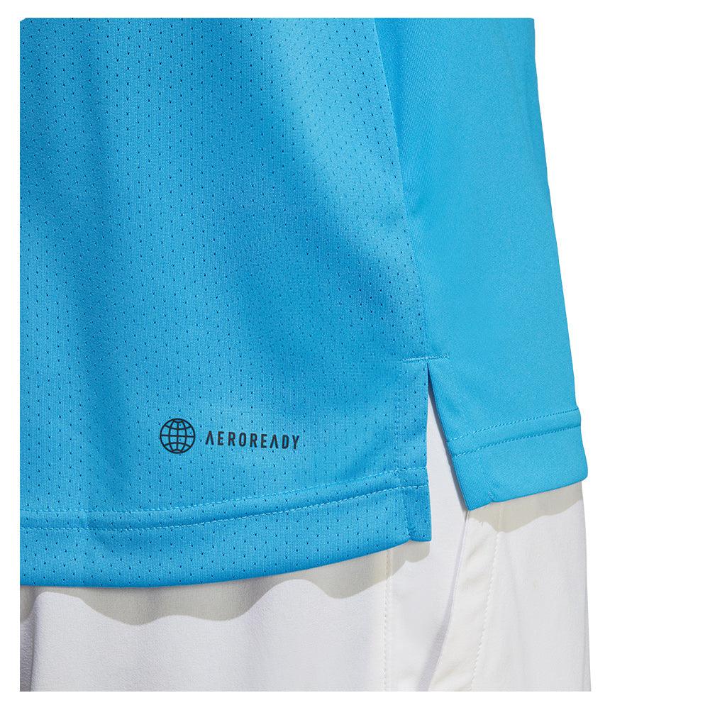 Men's Performance Tennis Polo Shirt - Moisture-Wicking, Breathable & UV Protection - Pulse Blue - Ideal for Club Matches, Casual Wear & Outdoor Sports