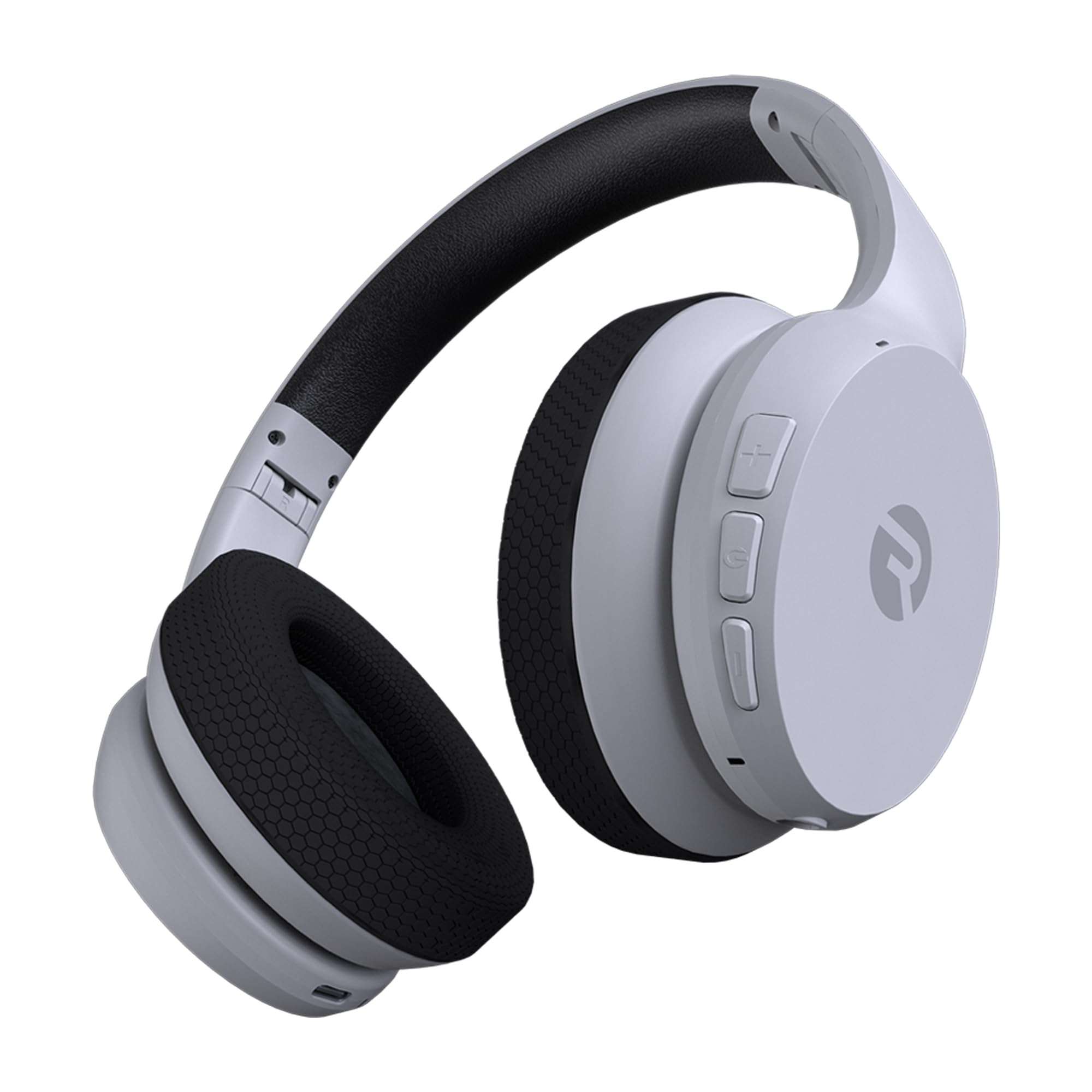 Raycon Fitness Headphones Wireless Over-Ear Headphones with 45H Battery, ANC, Awareness Mode, IPX4 Waterproof - 3 Quick Swap Ear Cushions for Running, Gym & Workout (White)