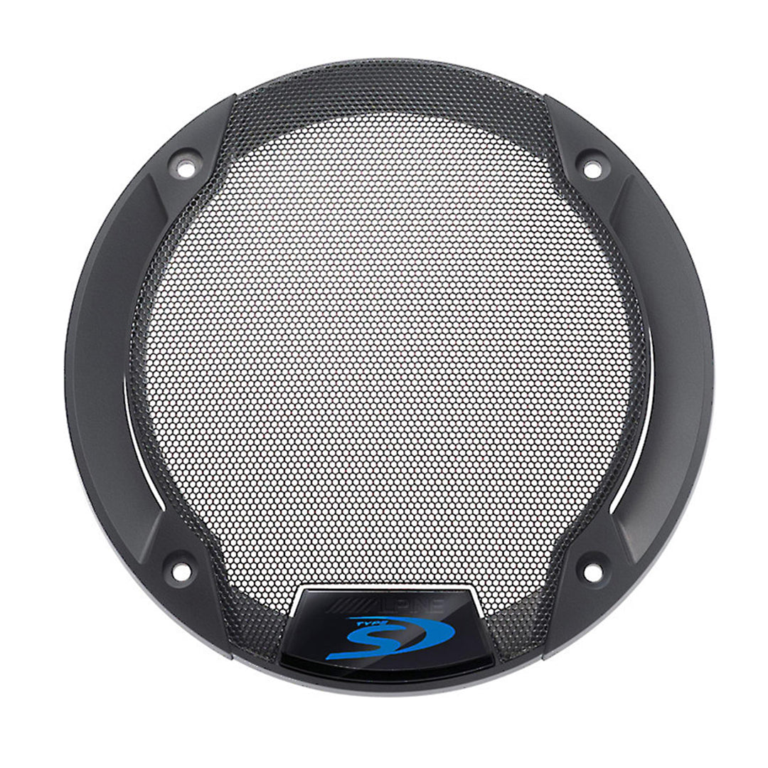 Alpine KTE S610G Speaker Grille Pair - Replacement for SPS 610 Speakers | Durable Mesh Protection for Car Audio & Home Theater Systems