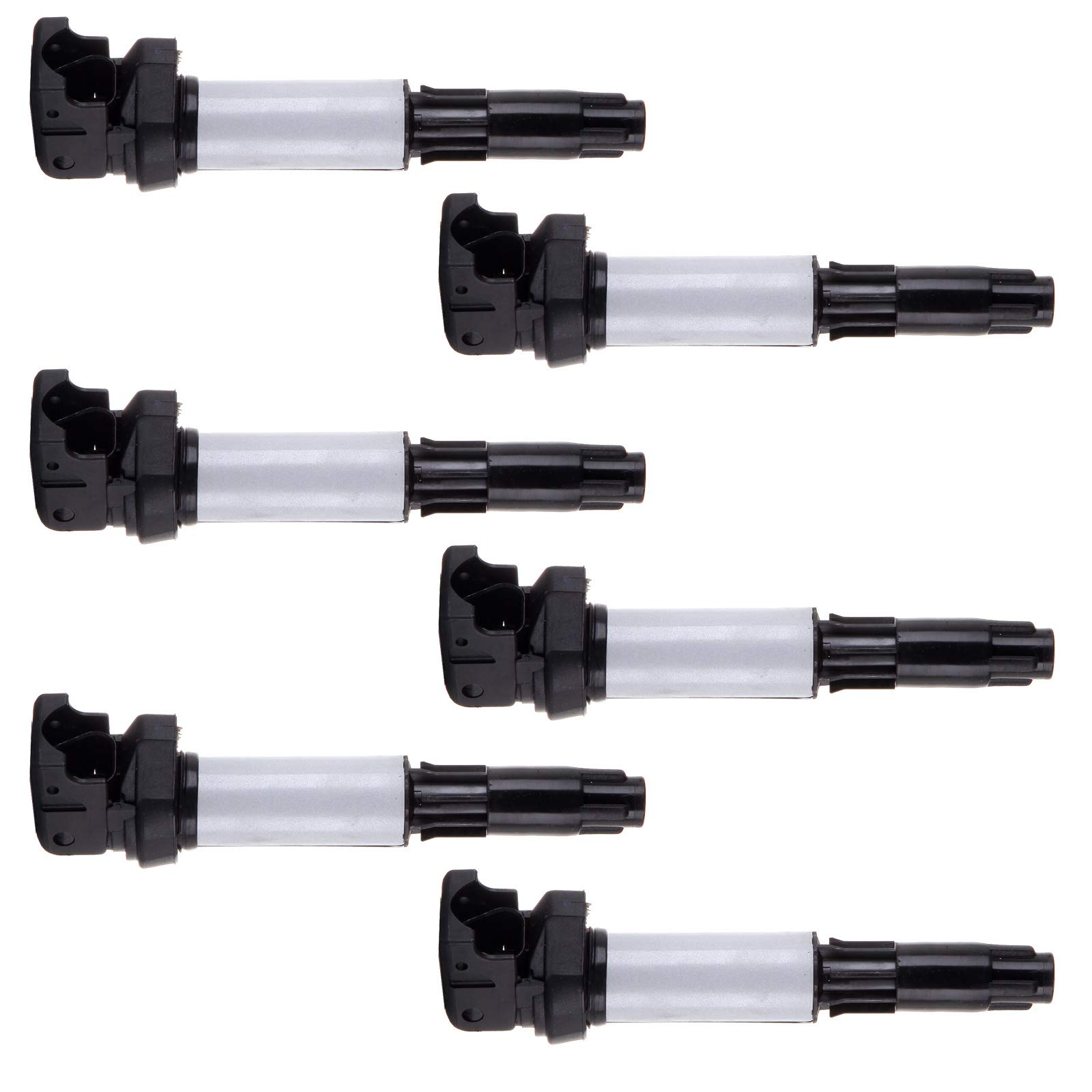 AUTOMUTO 6-Pack Ignition Coil Compatible with 2005-2007 BMW 120i 2.0L Engine - Direct Replacement for OEM Part UF522 - Improve Engine Performance & Fuel Efficiency