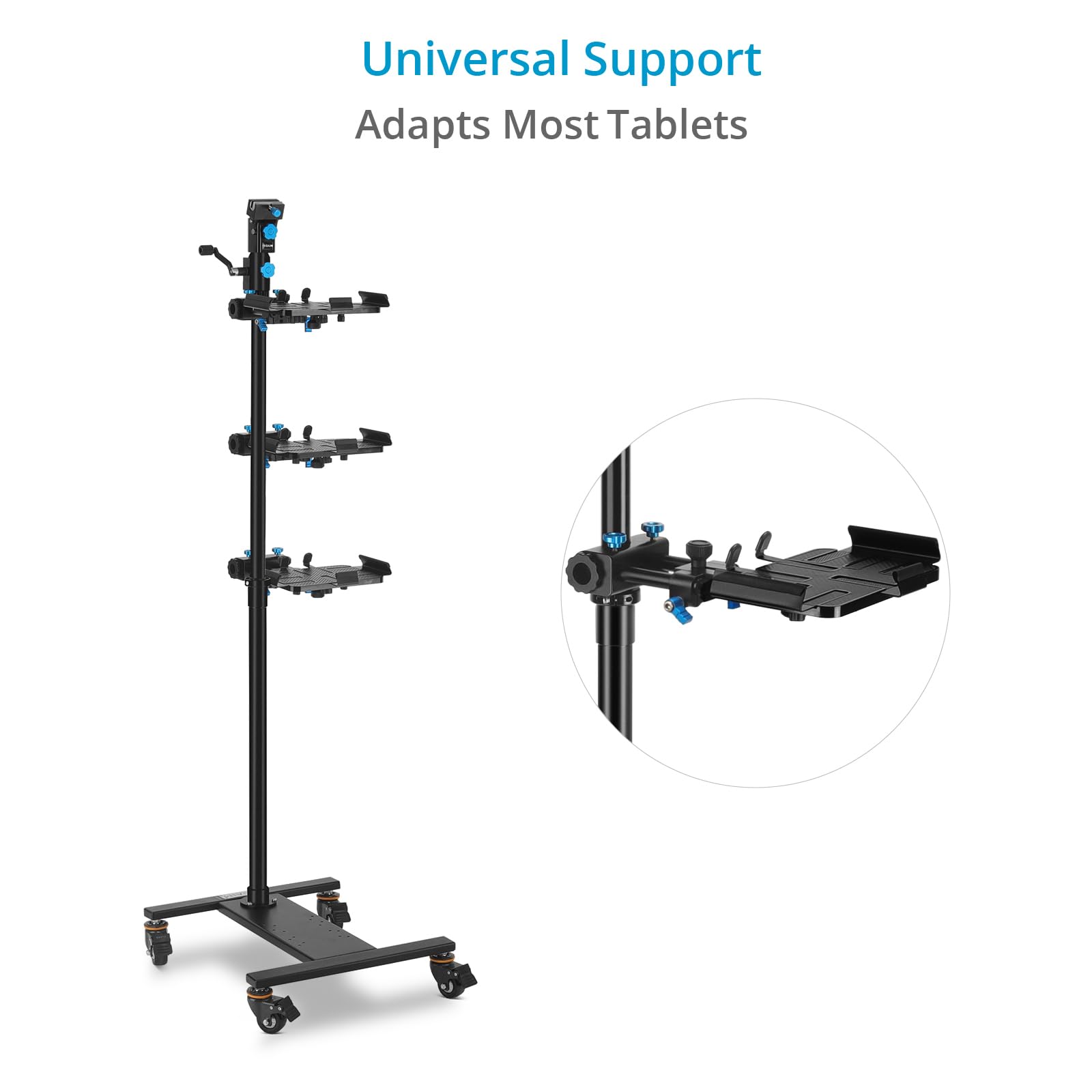 PROAIM Professional Teleprompter Kit with Telescopic Stand & 60/40 Beam Splitter Glass - Compatible with 17